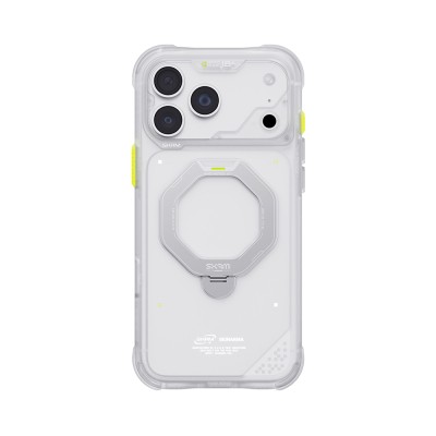 Apple iPhone 18 Pro Kılıf M-safe Şarj Özellikli Standlı Skinarma Saturn Kapak - 41