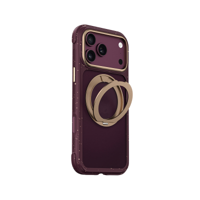 Apple iPhone 18 Pro Kılıf M-safe Şarj Özellikli Wiwu AA-203 AeroArmor Ultra Serisi Airbag Tasarımlı Standlı Kapak - Wiwu