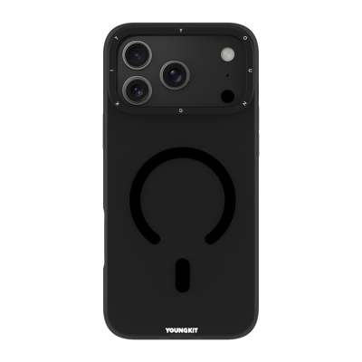 Apple iPhone 18 Pro Kılıf M-safe Şarj Özellikli Youngkit Hidden Sand Serisi Kapak - Youngkit