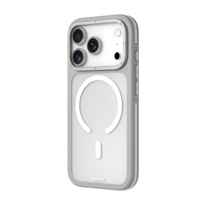 Apple iPhone 18 Pro Kılıf M-safe Şarj Özellikli Youngkit Rock Sand Serisi Kapak - 18