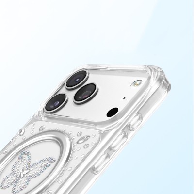 Apple iPhone 18 Pro Kılıf M-Safe Şarj Özellikli Zore Paris Mova Sert PC Kapak - 9