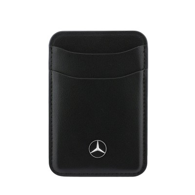 Apple iPhone 18 Pro Kılıf Mercedes Benz Orjinal Lisanslı M-safe Şarj Özellikli PU Deri 3D Metal Logolu Kartlıklı Kapak - 11