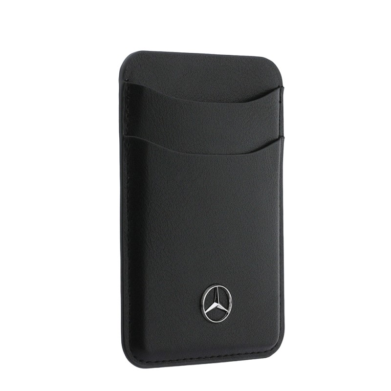 Apple iPhone 18 Pro Kılıf Mercedes Benz Orjinal Lisanslı M-safe Şarj Özellikli PU Deri 3D Metal Logolu Kartlıklı Kapak - 14