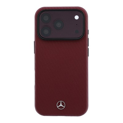 Apple iPhone 18 Pro Kılıf Mercedes Benz Orjinal Lisanslı M-safe Şarj Özellikli PU Deri 3D Metal Logolu Kartlıklı Kapak - 18