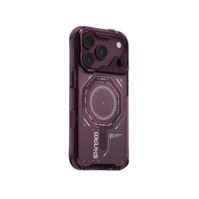Apple iPhone 18 Pro Kılıf SkinArma M-safe Şarj Özellikli Airbag Tasarımlı Magma Kapak - 12