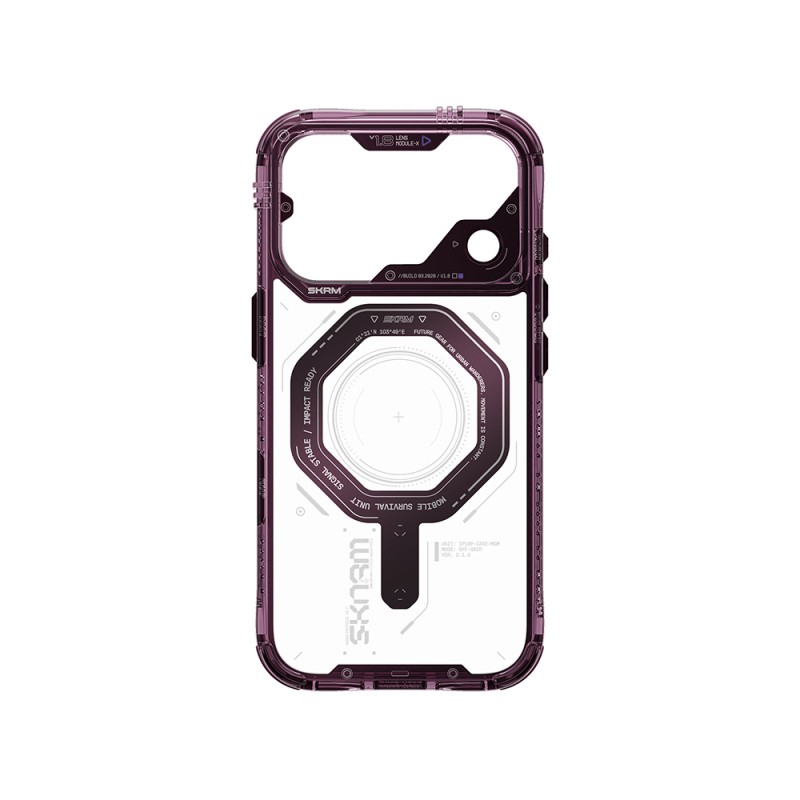 Apple iPhone 18 Pro Kılıf SkinArma M-safe Şarj Özellikli Airbag Tasarımlı Magma Kapak - 15