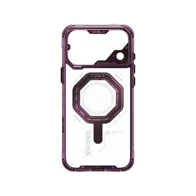 Apple iPhone 18 Pro Kılıf SkinArma M-safe Şarj Özellikli Airbag Tasarımlı Magma Kapak - 19