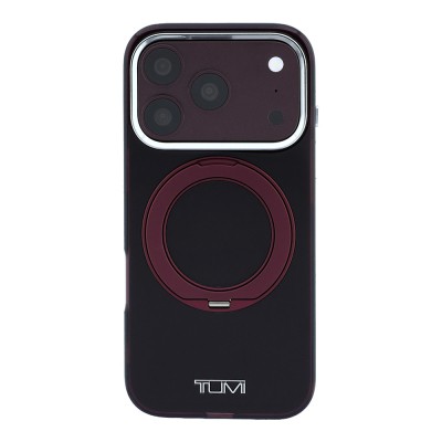 Apple iPhone 18 Pro Kılıf TUMI Orjinal Lisanslı M-safe Şarj Özellikli 360 Derece Dönebilen Standlı Transparan Kapak - 6
