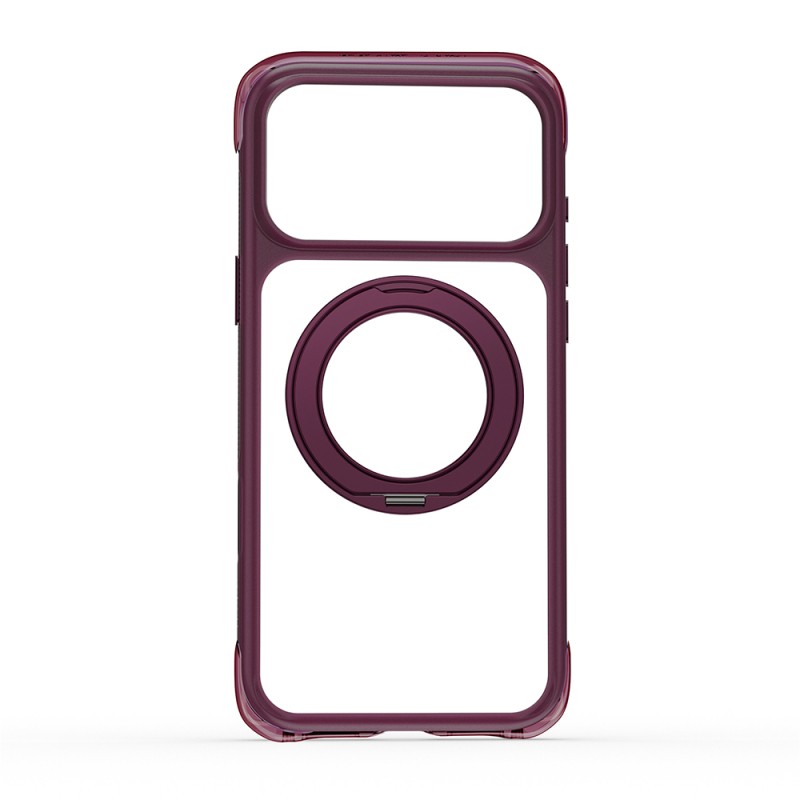 Apple iPhone 18 Pro Kılıf Wiwu AG-203 AeroGuard Ultra Serisi M-safe Şarj Özellikli Airbag Tasarımlı Standlı Kapak - 26