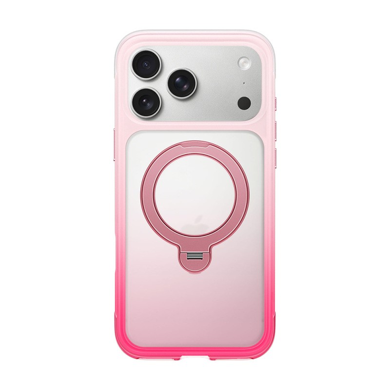 Apple iPhone 18 Pro Kılıf Wiwu AS-204 AeroShield Aurora Ultra Serisi M-safe Şarj Özellikli Airbag Tasarımlı Standlı Kapak - 3