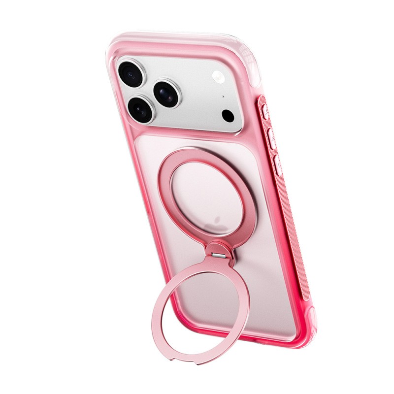 Apple iPhone 18 Pro Kılıf Wiwu AS-204 AeroShield Aurora Ultra Serisi M-safe Şarj Özellikli Airbag Tasarımlı Standlı Kapak - 7
