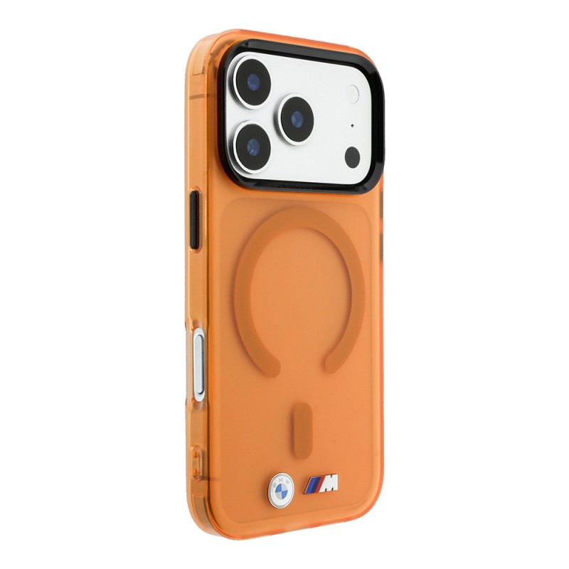 Apple iPhone 18 Pro Max Case BMW Original Licensed M-safe Charging Enabled Metal Button Design Frosted IML Printed Cover - 4