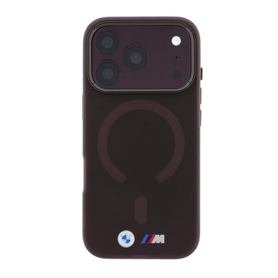 Apple iPhone 18 Pro Max Case BMW Original Licensed M-safe Charging Enabled Metal Button Design Frosted IML Printed Cover - 13