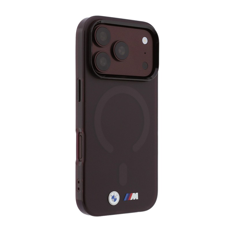 Apple iPhone 18 Pro Max Case BMW Original Licensed M-safe Charging Enabled Metal Button Design Frosted IML Printed Cover - 14