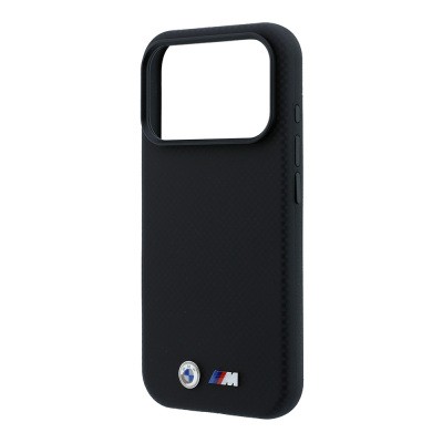 Apple iPhone 18 Pro Max Case BMW Original Licensed M-safe Charging Enabled Metal Logo Carbon Fiber Kevlar Cover - 6