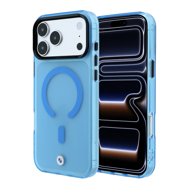 Apple iPhone 18 Pro Max Case BMW Original Licensed M-Safe Charging Feature Metal Logo Frosted IML Print Cover - 1