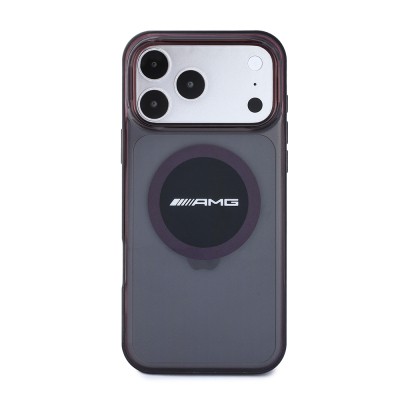 Apple iPhone 18 Pro Max Case – Genuine Licensed AMG – M-Safe Charging Compatible – Transparent Bicolor Block Cover with IML Printed Logo - 3