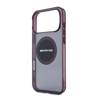 Apple iPhone 18 Pro Max Case – Genuine Licensed AMG – M-Safe Charging Compatible – Transparent Bicolor Block Cover with IML Printed Logo - 6