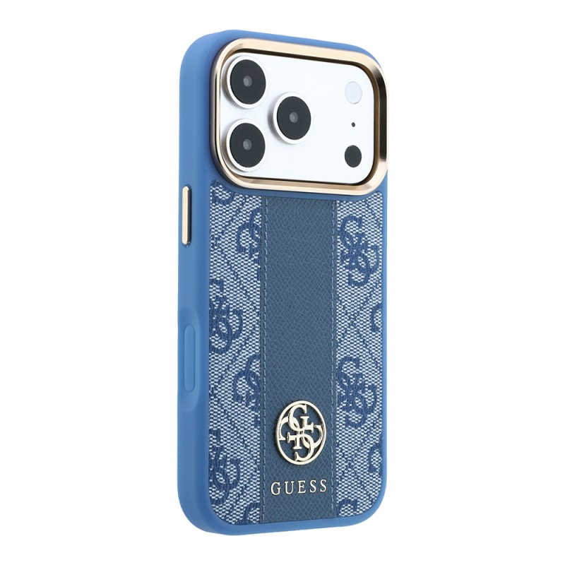 Apple iPhone 18 Pro Max Case – Genuine Licensed Guess – Leather with 4G Pattern, Stripe, and Logo – MagSafe Charging Compatible - 21
