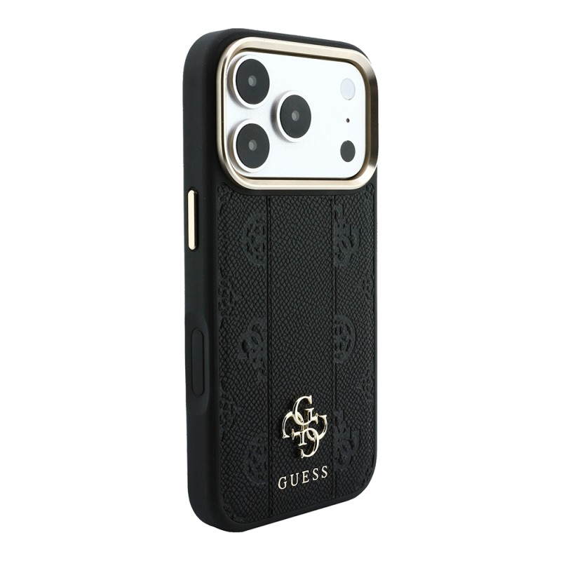 Apple iPhone 18 Pro Max Case – Genuine Licensed Guess – MagSafe Compatible – Peony 4G & Letter Logo Cover with Stripe Detail - 5