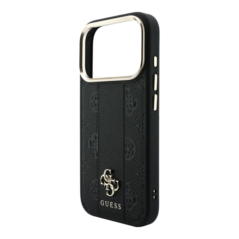 Apple iPhone 18 Pro Max Case – Genuine Licensed Guess – MagSafe Compatible – Peony 4G & Letter Logo Cover with Stripe Detail - 9