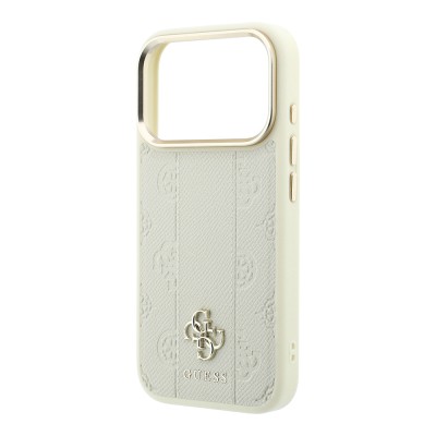 Apple iPhone 18 Pro Max Case – Genuine Licensed Guess – MagSafe Compatible – Peony 4G & Letter Logo Cover with Stripe Detail - 15