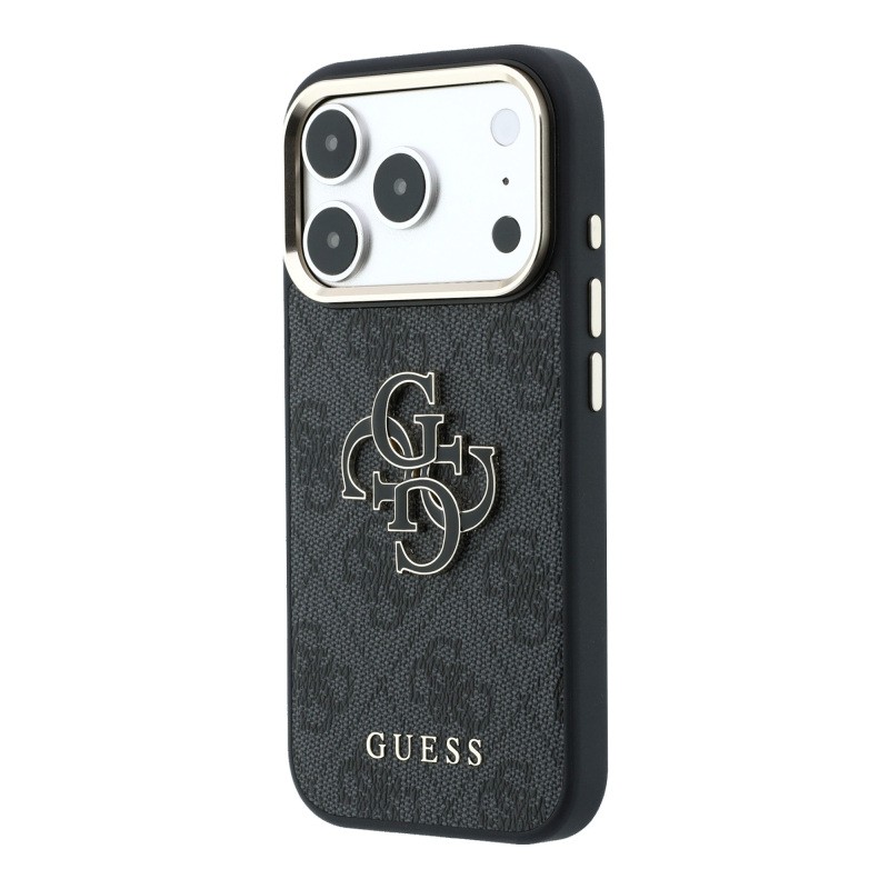 Apple iPhone 18 Pro Max Case Guess Original Licensed 4G Large Resin Logo PU Cover - 5