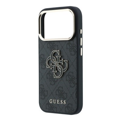 Apple iPhone 18 Pro Max Case Guess Original Licensed 4G Large Resin Logo PU Cover - 9