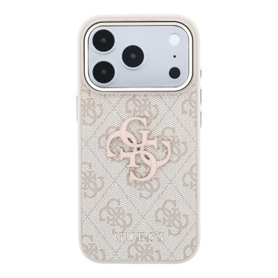Apple iPhone 18 Pro Max Case Guess Original Licensed 4G Large Resin Logo PU Cover - 20