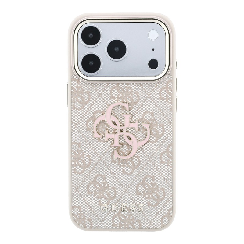 Apple iPhone 18 Pro Max Case Guess Original Licensed 4G Large Resin Logo PU Cover - 20