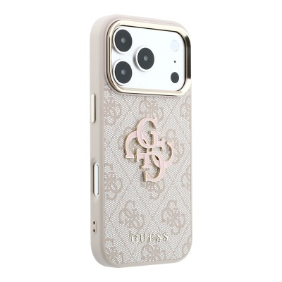 Apple iPhone 18 Pro Max Case Guess Original Licensed 4G Large Resin Logo PU Cover - 21