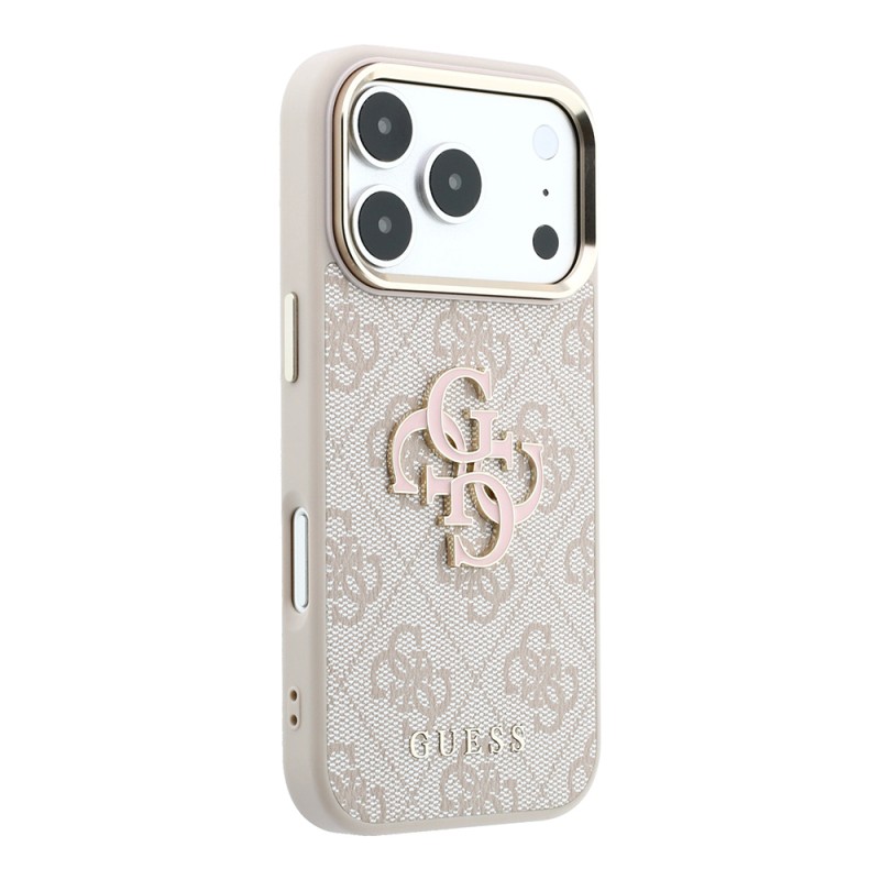 Apple iPhone 18 Pro Max Case Guess Original Licensed 4G Large Resin Logo PU Cover - 21