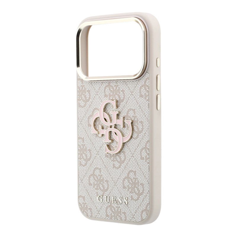 Apple iPhone 18 Pro Max Case Guess Original Licensed 4G Large Resin Logo PU Cover - 23