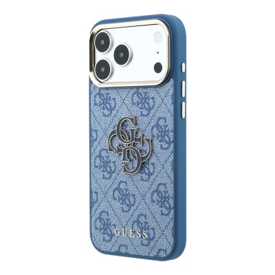 Apple iPhone 18 Pro Max Case Guess Original Licensed 4G Large Resin Logo PU Cover - 26