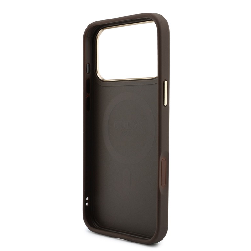 Apple iPhone 18 Pro Max Case Guess Original Licensed Card Holder 4G Pattern Letter Logo Cover - 13