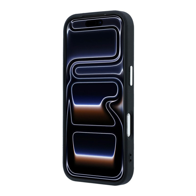 Apple iPhone 18 Pro Max Case Guess Original Licensed M-safe Charging Feature Grained Triangle Cover - 7