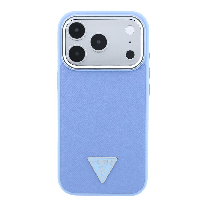 Apple iPhone 18 Pro Max Case Guess Original Licensed M-safe Charging Feature Grained Triangle Cover - 12