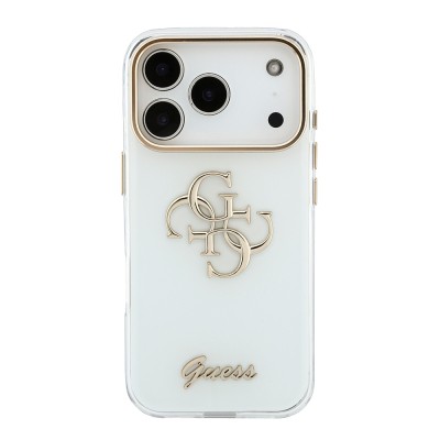 Apple iPhone 18 Pro Max Case Guess Original Licensed Silicone Cover with Large Metal Logo and Text/4G Design. - 7