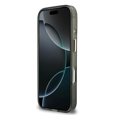 Apple iPhone 18 Pro Max Case Guess Original Licensed Silicone Cover with Large Metal Logo and Text/4G Design. - 37