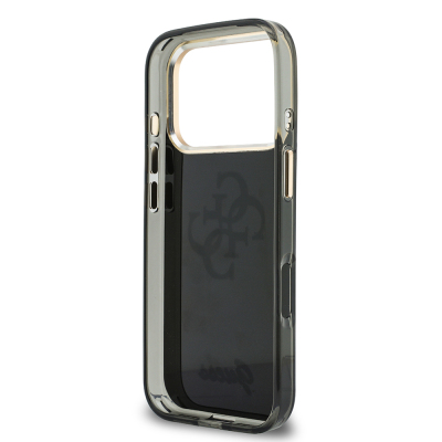 Apple iPhone 18 Pro Max Case Guess Original Licensed Silicone Cover with Large Metal Logo and Text/4G Design. - 39