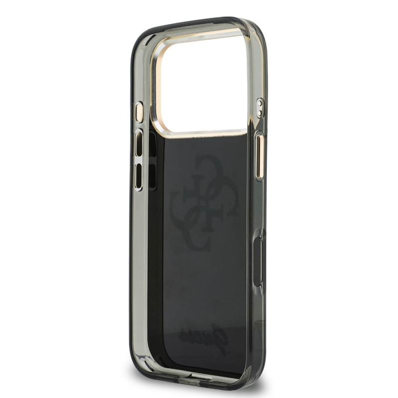 Apple iPhone 18 Pro Max Case Guess Original Licensed Silicone Cover with Large Metal Logo and Text/4G Design. - 39