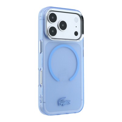 Apple iPhone 18 Pro Max Case – Lacoste Officially Licensed M-Safe C-Magnet IML Frosted Cover with Iconic Crocodile Logo - 9