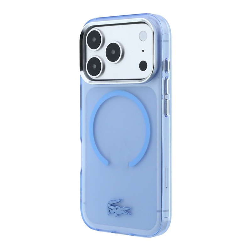 Apple iPhone 18 Pro Max Case – Lacoste Officially Licensed M-Safe C-Magnet IML Frosted Cover with Iconic Crocodile Logo - 11