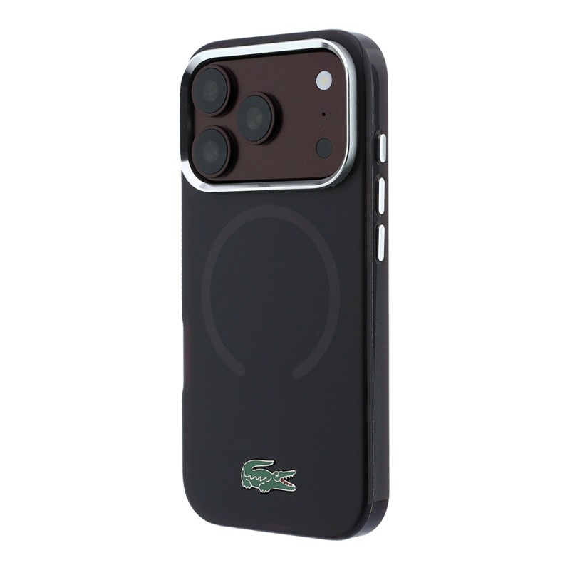 Apple iPhone 18 Pro Max Case – Lacoste Officially Licensed – M-Safe Charging Compatible – IML Frosted Cover with Glossy Crocodile Logo - 5