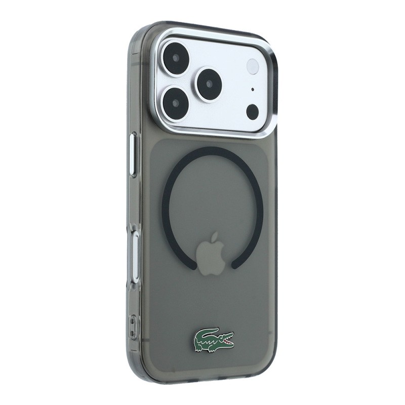 Apple iPhone 18 Pro Max Case – Lacoste Officially Licensed – M-Safe Charging Compatible – IML Frosted Cover with Glossy Crocodile Logo - 14