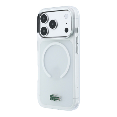 Apple iPhone 18 Pro Max Case – Lacoste Officially Licensed – M-Safe Charging Compatible – IML Frosted Cover with Glossy Crocodile Logo - 19