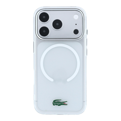 Apple iPhone 18 Pro Max Case – Lacoste Officially Licensed – M-Safe Charging Compatible – IML Frosted Cover with Glossy Crocodile Logo - 20