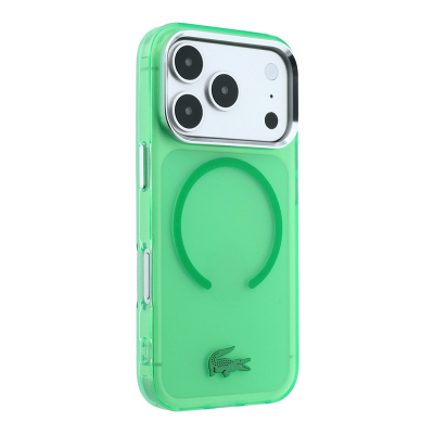 Apple iPhone 18 Pro Max Case – Lacoste Officially Licensed – M-Safe Charging Compatible – IML Frosted Cover with Glossy Crocodile Logo - 28