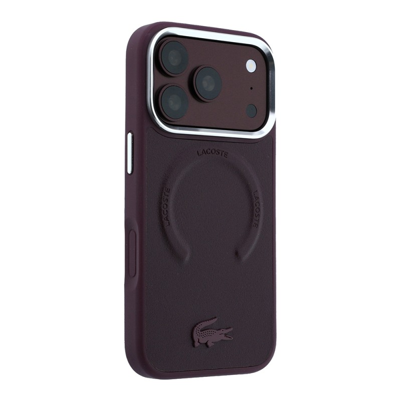 Apple iPhone 18 Pro Max Case, Lacoste Original Licensed, M-safe Charging Enabled, Lenglen Icon Metal Logo Cover - 4