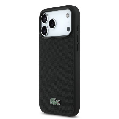 Apple iPhone 18 Pro Max Case, Lacoste Original Licensed, M-safe Charging Enabled, PU Piqué Patterned Cover with Metal Logo. - 14